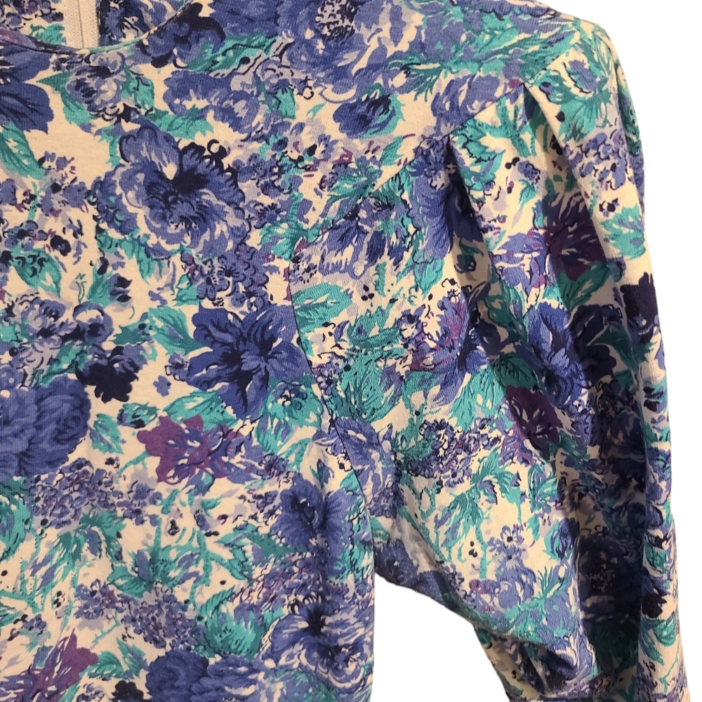 90s Floral Vintage Dress - Picture 5 of 9